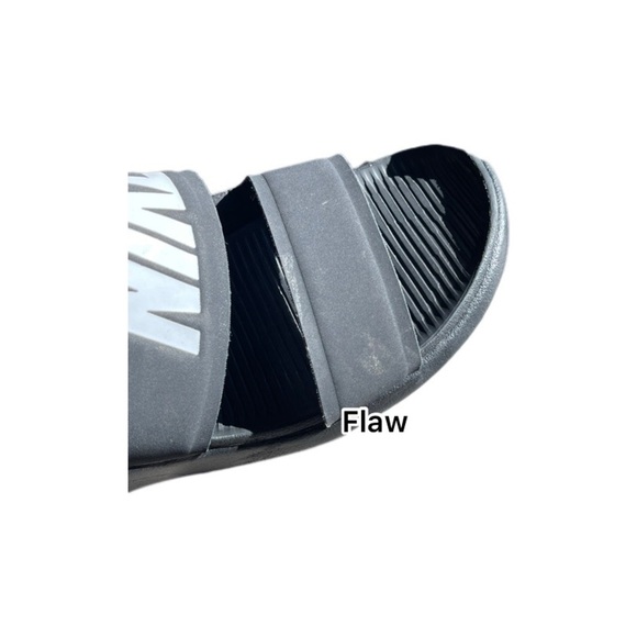 Nike Tanjun Black White Flip Flop Sandals Adjustable Strap Women’s 6 - Picture 11 of 12